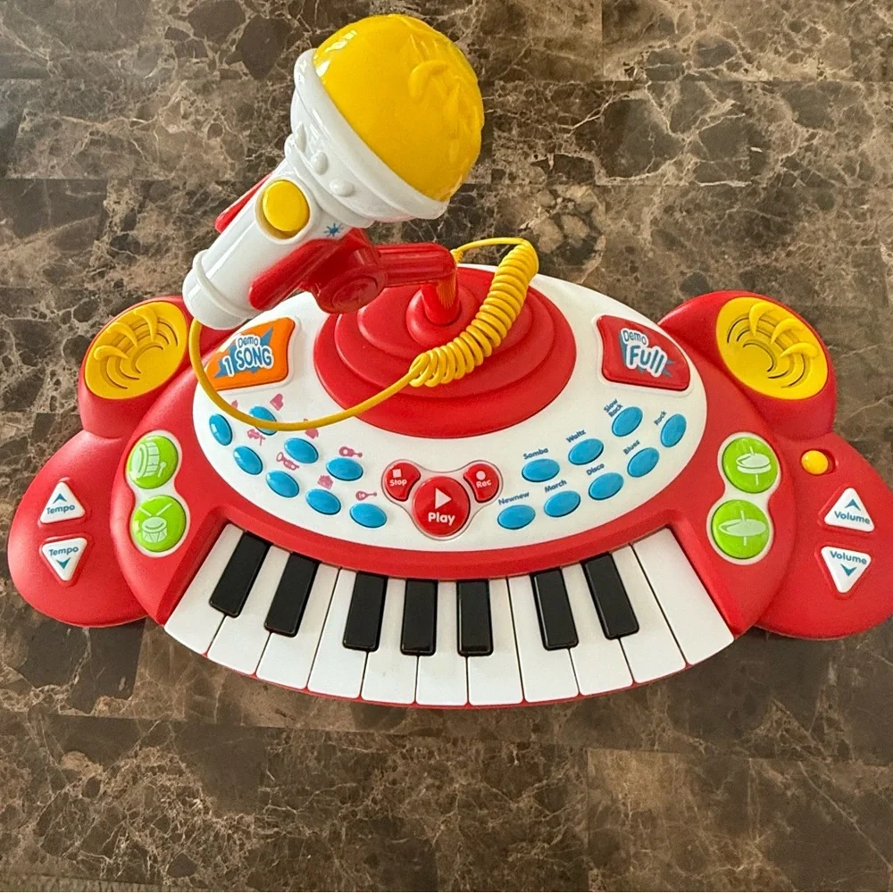 Kids Musical Keyboard Piano with Microphone | Lights & Sounds | Learning Toy